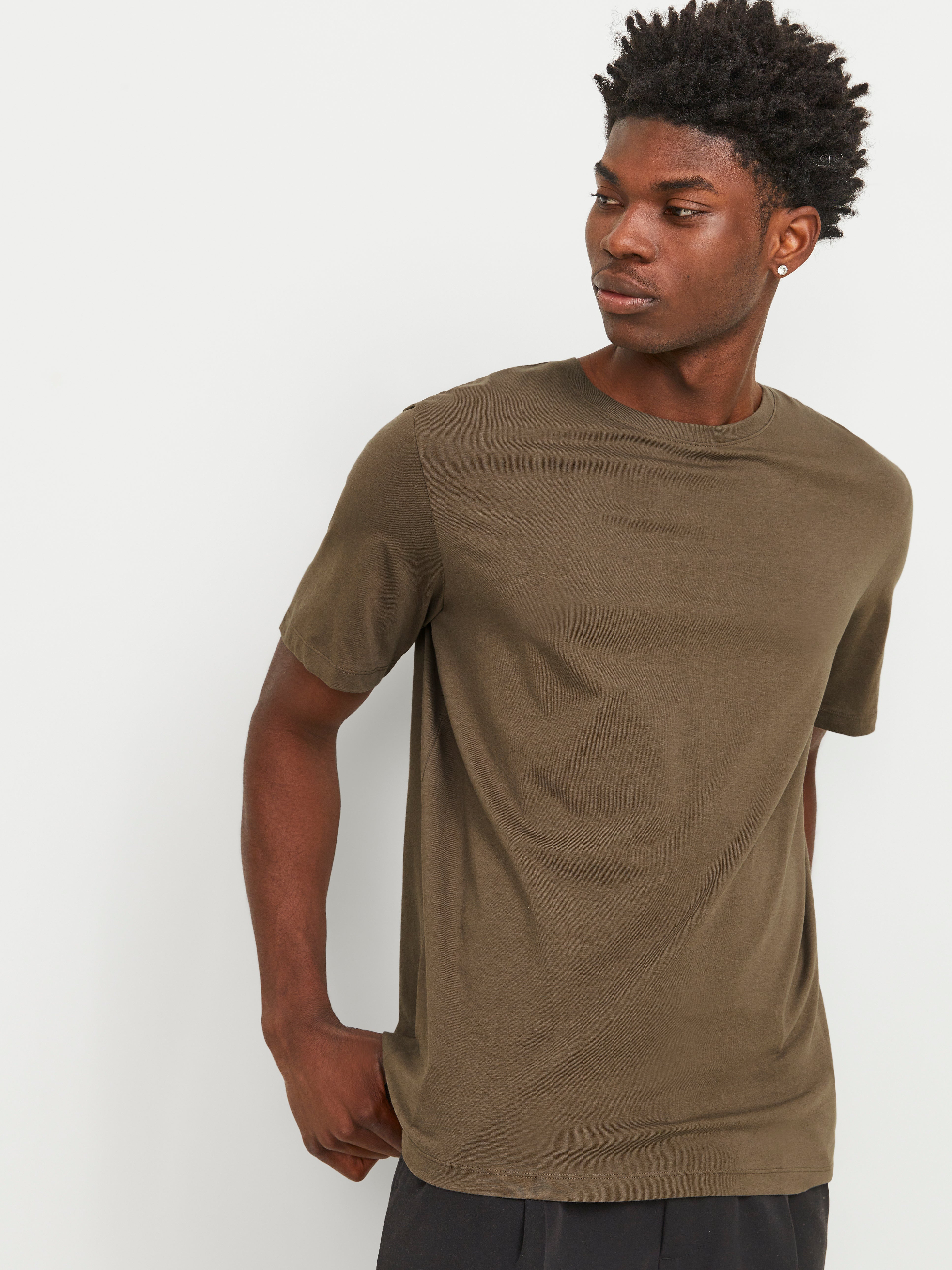 Jack & Jones Bez vzoru Kruhový výstřih Tričko - 12156101