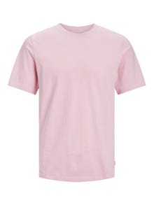 Jack & Jones Vienspalvis Apskritas kaklas Marškinėliai -Pink Nectar - 12156101