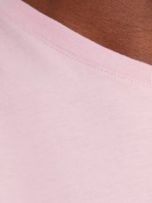 Jack & Jones Ensfarvet Crew neck T-shirt -Pink Nectar - 12156101