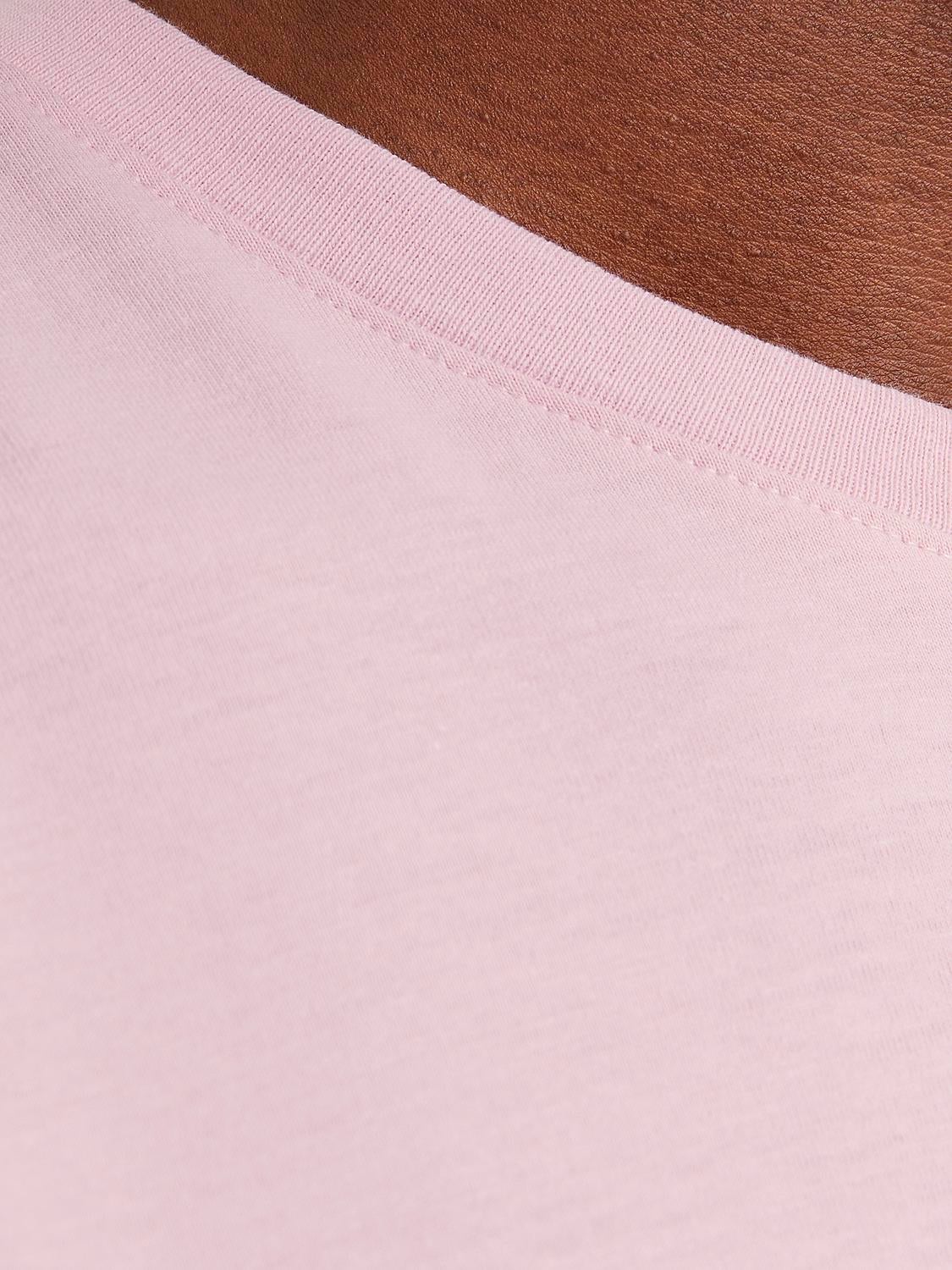 Jack & Jones Plain Crew neck T-shirt -Pink Nectar - 12156101