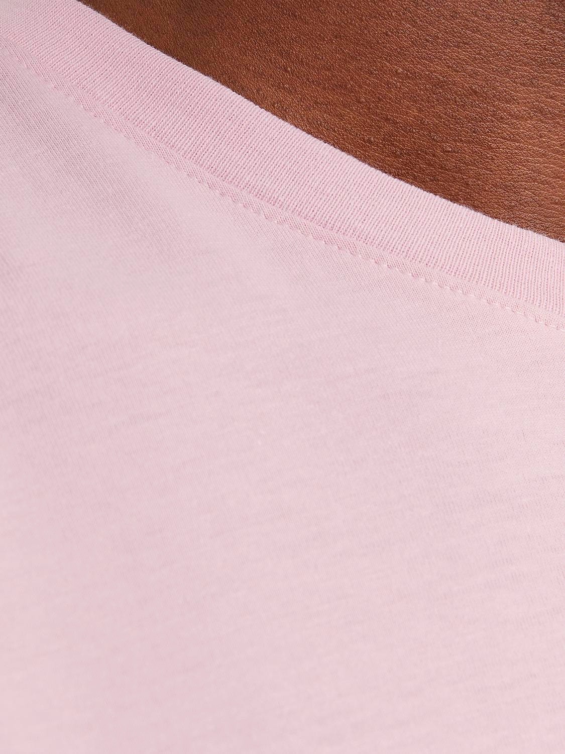 Jack & Jones Vienspalvis Apskritas kaklas Marškinėliai -Pink Nectar - 12156101