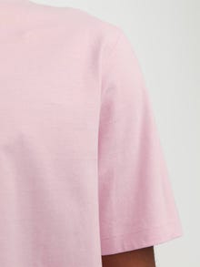 Jack & Jones Vienspalvis Apskritas kaklas Marškinėliai -Pink Nectar - 12156101