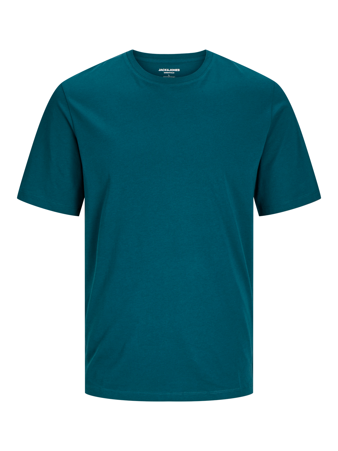 Jack & Jones Ensfarvet Crew neck T-shirt -Deep Teal - 12156101