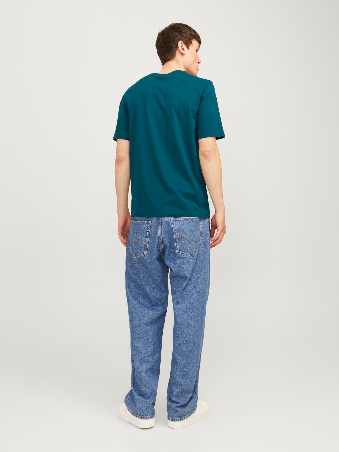 Jack & Jones Sima Környak Trikó -Deep Teal - 12156101