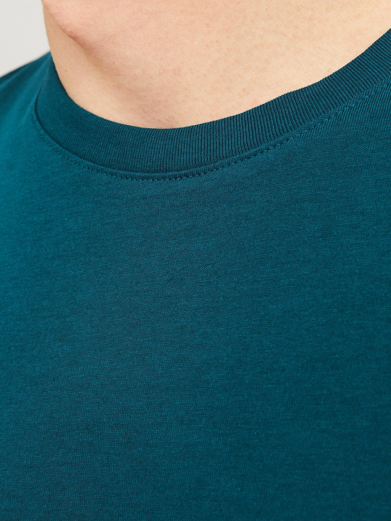 Jack & Jones Camiseta Liso Cuello redondo -Deep Teal - 12156101