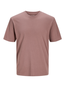 Jack & Jones Plain Crew neck T-shirt -Twilight Mauve - 12156101