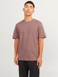 Jack & Jones Einfarbig Rundhals T-shirt -Twilight Mauve - 12156101