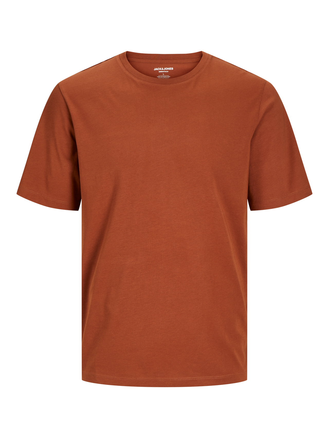 Jack & Jones Ensfarvet Crew neck T-shirt -Mocha Bisque - 12156101
