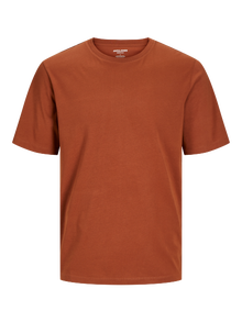 Jack & Jones Plain Crew neck T-shirt -Mocha Bisque - 12156101