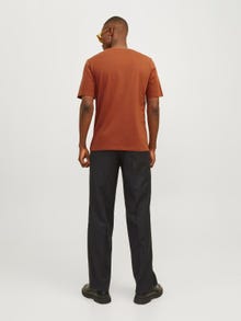 Jack & Jones Ensfarvet Crew neck T-shirt -Mocha Bisque - 12156101