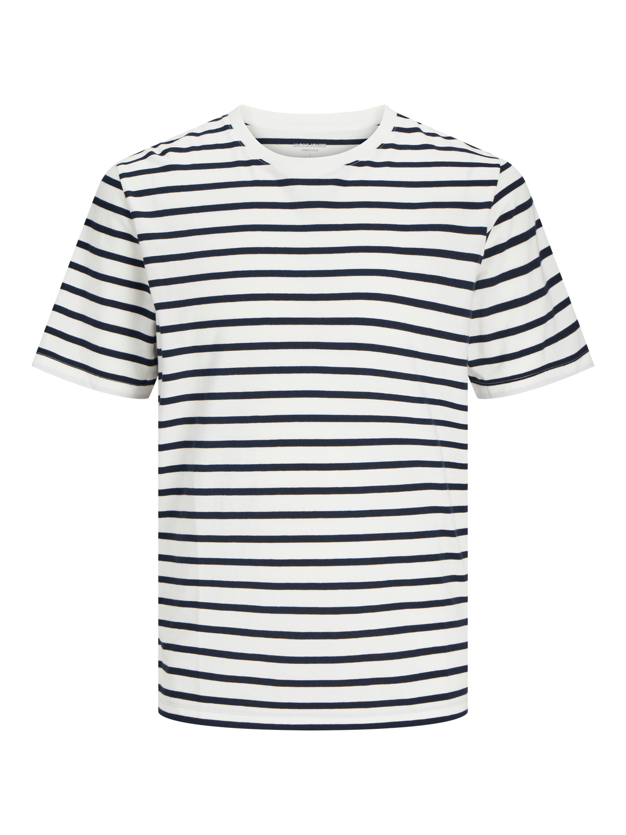 Jack & Jones Bez vzoru Kruhový výstřih Tričko -Cloud Dancer - 12156101