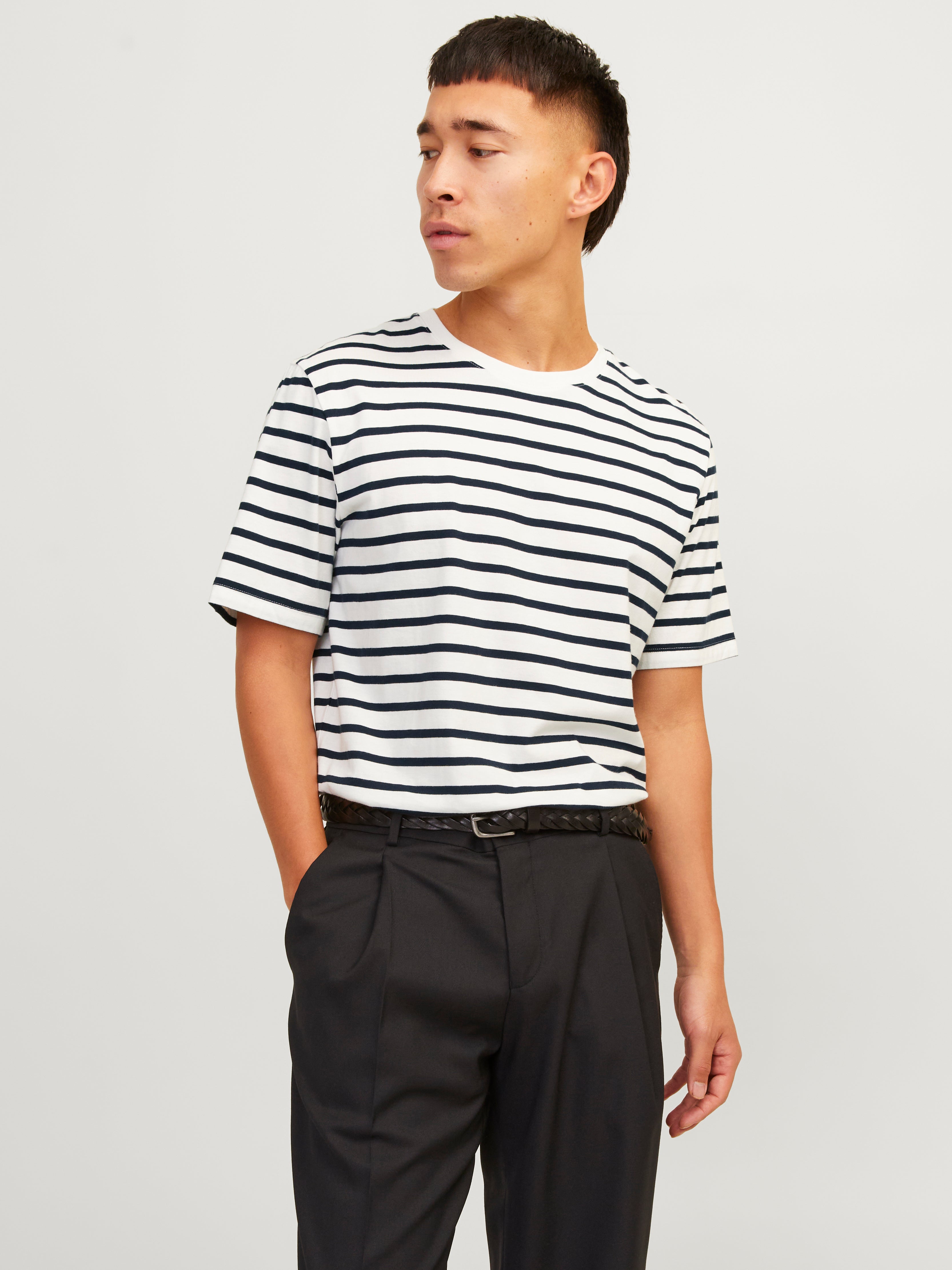 Einfarbig Rundhals T-shirt | Weiß | Jack & Jones®