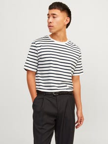 Jack & Jones Plain Crew neck T-shirt -Cloud Dancer - 12156101