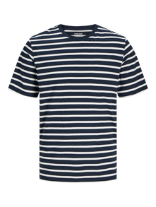 Jack & Jones Plain Crew neck T-shirt -Navy Blazer - 12156101