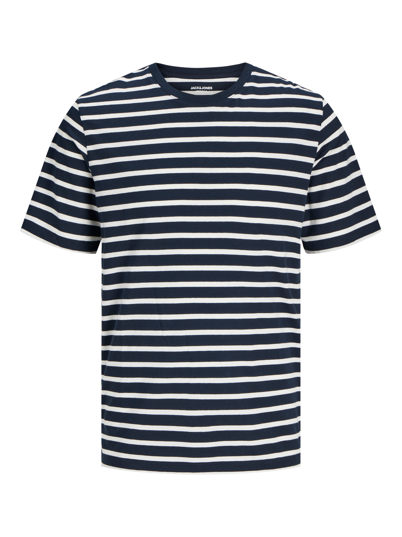 Jack & Jones T-shirt Liso Decote Redondo -Navy Blazer - 12156101