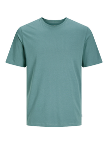 Jack & Jones Ensfarvet Crew neck T-shirt -Goblin Blue - 12156101