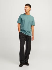 Jack & Jones Plain Crew neck T-shirt -Goblin Blue - 12156101