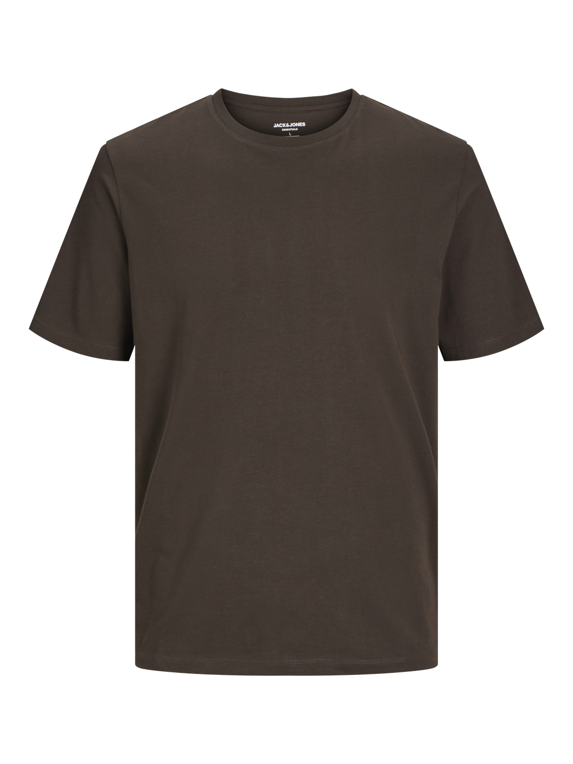 Jack & Jones Ensfarvet Crew neck T-shirt -Mulch - 12156101