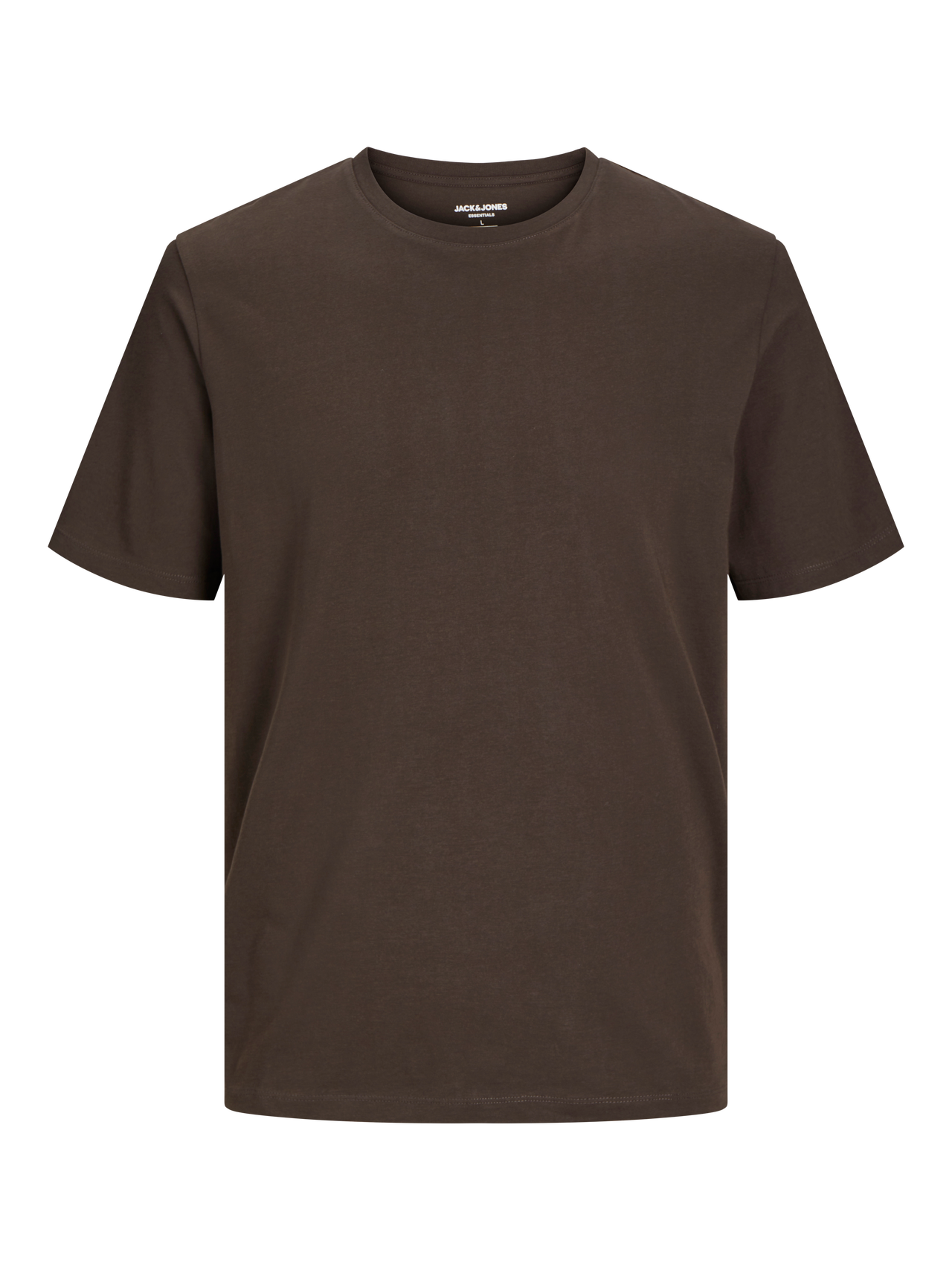 Jack & Jones Plain Crew neck T-shirt -Mulch - 12156101