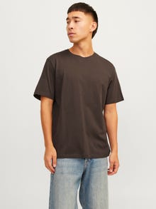 Jack & Jones Bez vzoru Kruhový výstřih Tričko -Mulch - 12156101