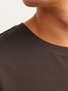 Jack & Jones Plain Crew neck T-shirt -Mulch - 12156101