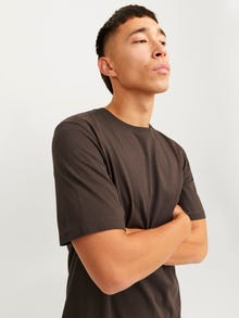Jack & Jones Едноцветни Тениска -Mulch - 12156101