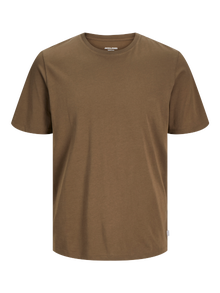Jack & Jones Ensfarvet Crew neck T-shirt -Canteen - 12156101