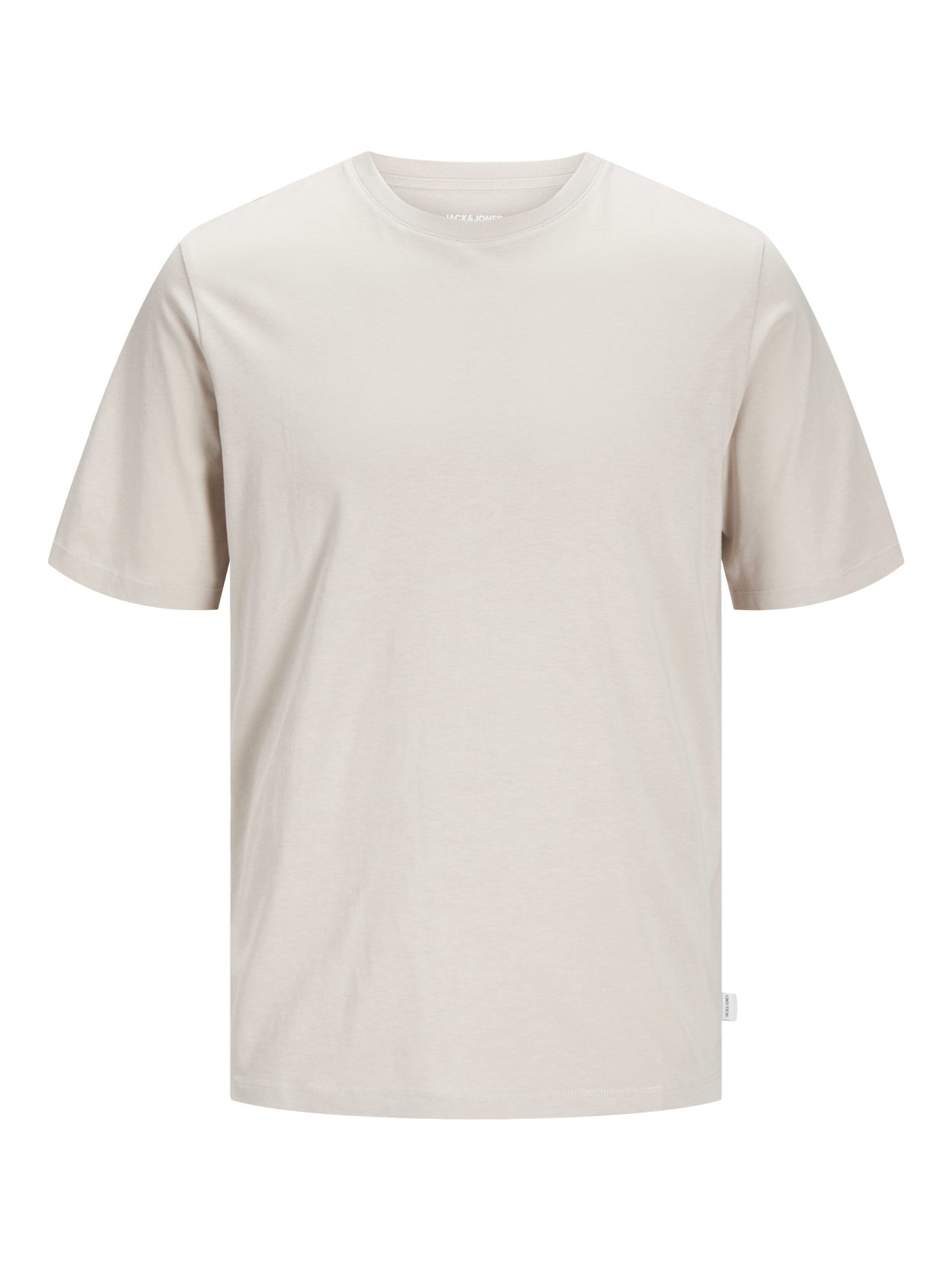 Jack & Jones Einfarbig Rundhals T-shirt -Moonbeam - 12156101