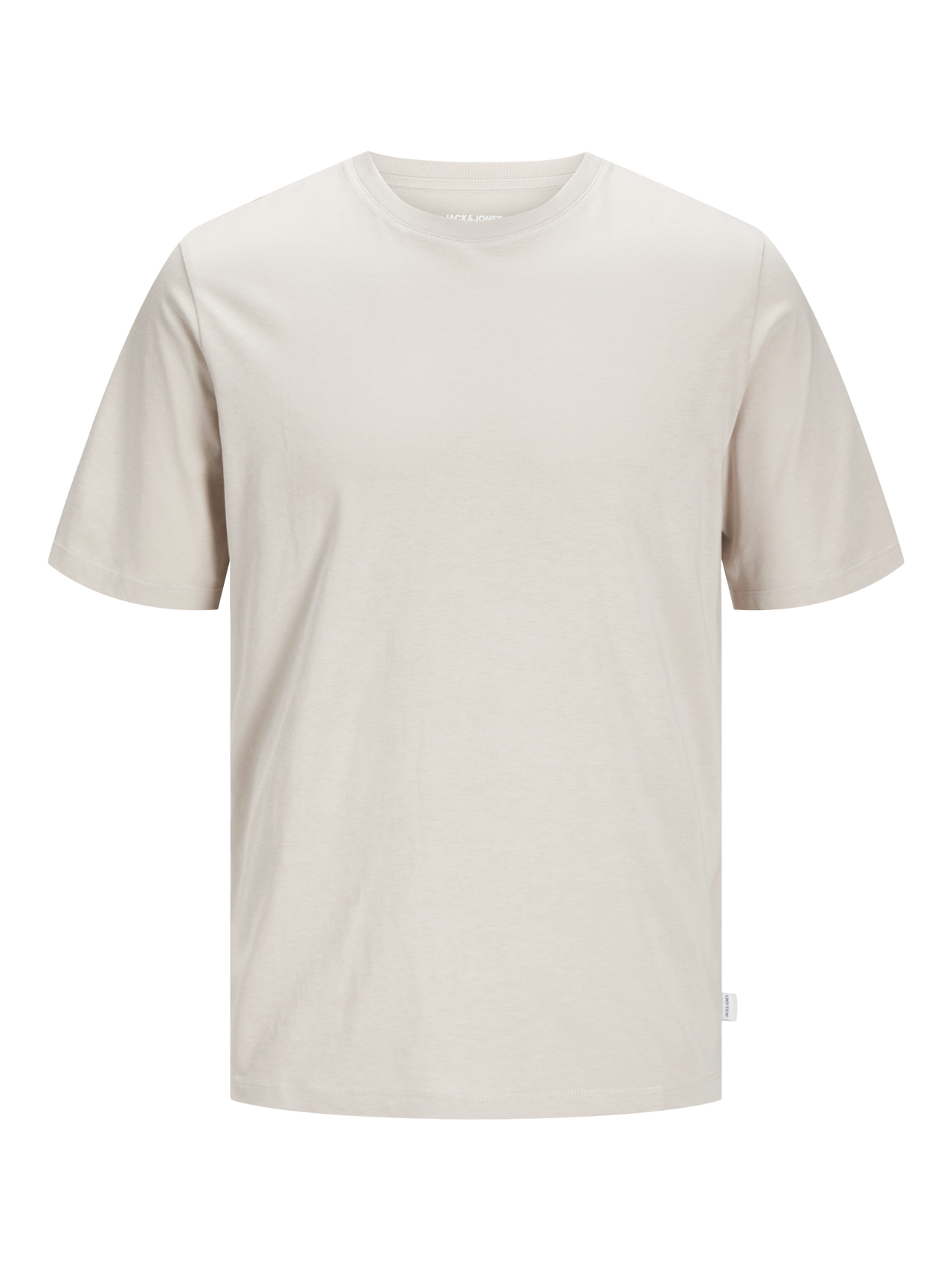 Jack & Jones Gładki Okrągły dekolt T-shirt -Moonbeam - 12156101