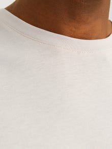 Jack & Jones Enfärgat Rundringning T-shirt -Moonbeam - 12156101