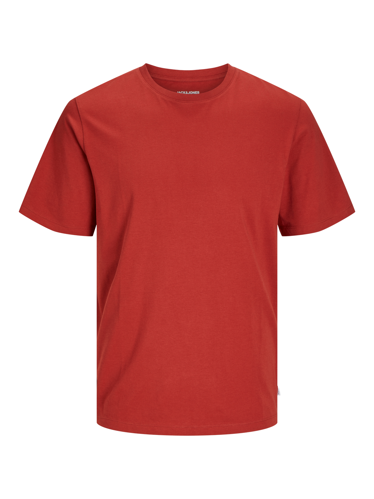 Jack & Jones Camiseta Liso Cuello redondo -Red Ochre - 12156101