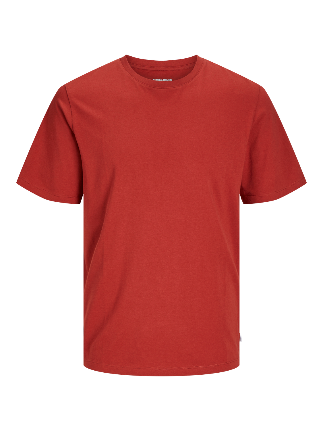 Jack & Jones Yksivärinen Pyöreä pääntie T-paita -Red Ochre - 12156101