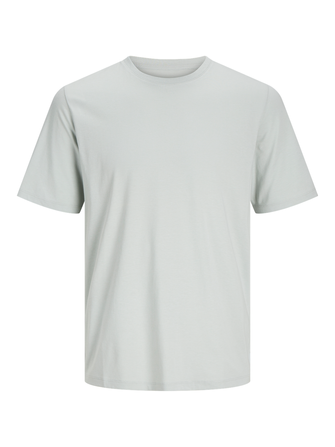 Jack & Jones Ensfarvet Crew neck T-shirt -Puritan Gray - 12156101