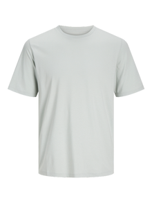 Jack & Jones Yksivärinen Pyöreä pääntie T-paita -Puritan Gray - 12156101