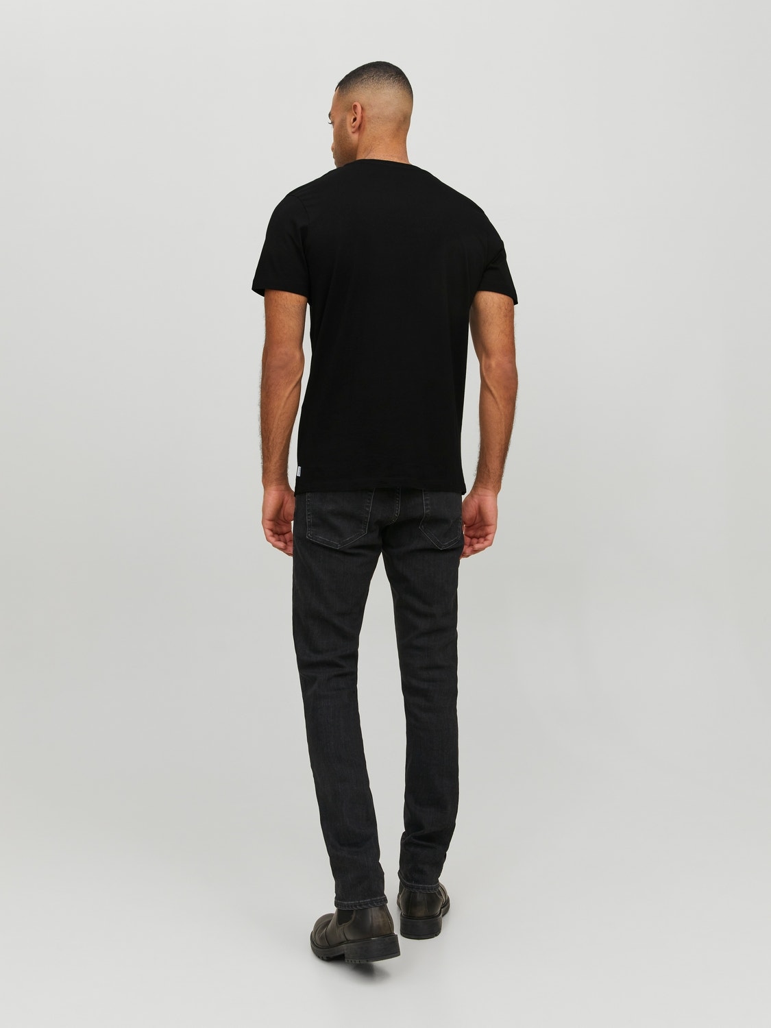 Jack & Jones Sima V-nyak Trikó -Black - 12156102