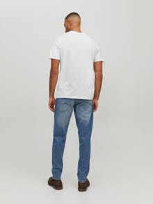 Jack & Jones Bez vzoru V-krk Tričko -White - 12156102