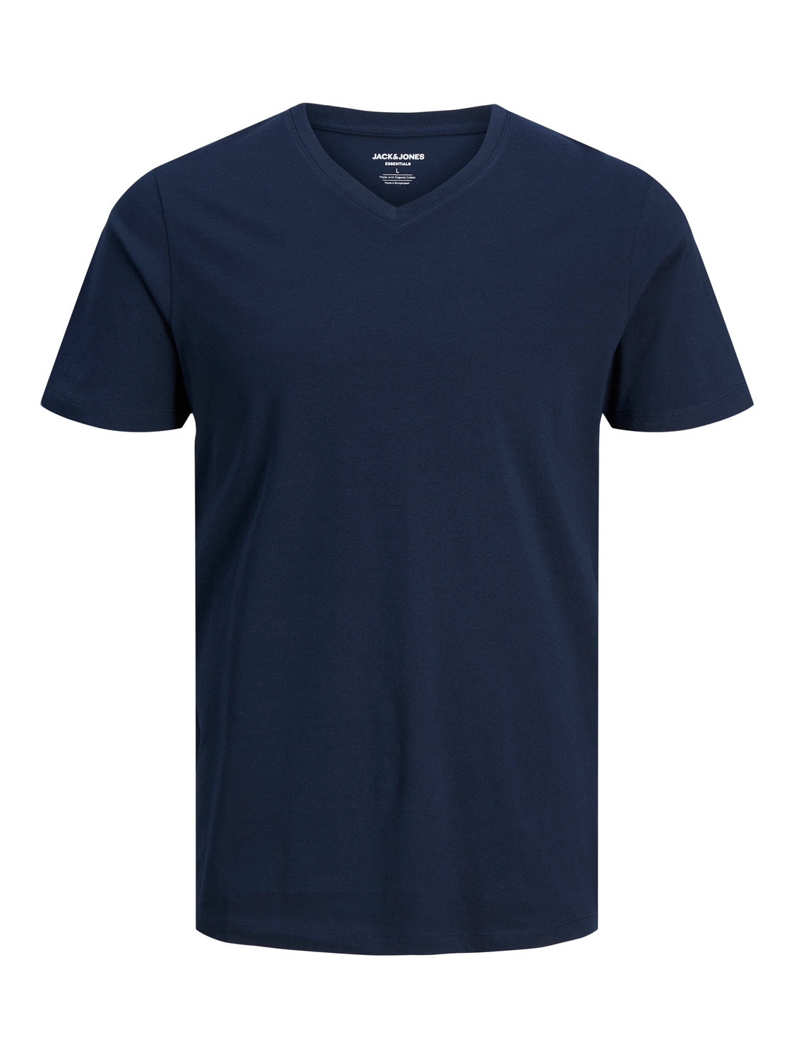 Plain V-Neck T-shirt | Dark Blue | Jack & Jones®