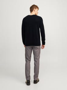 Jack & Jones Plain Knitted pullover -Black - 12157321