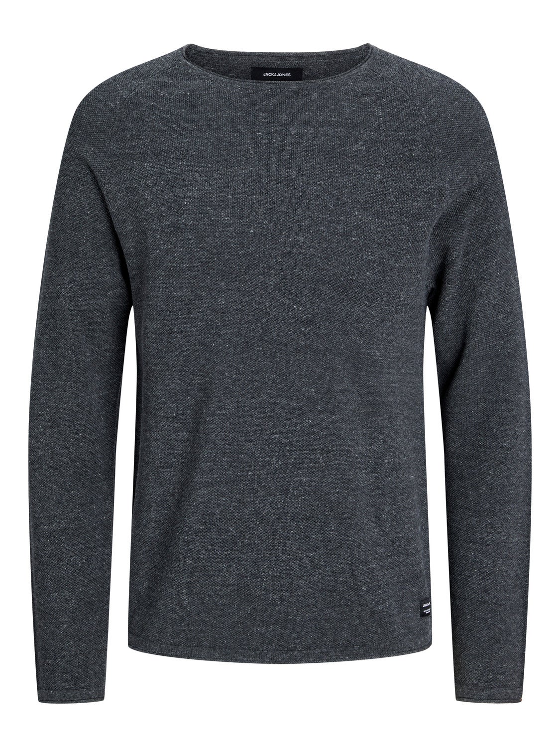 Plain Knitted pullover Dark Grey Jack Jones