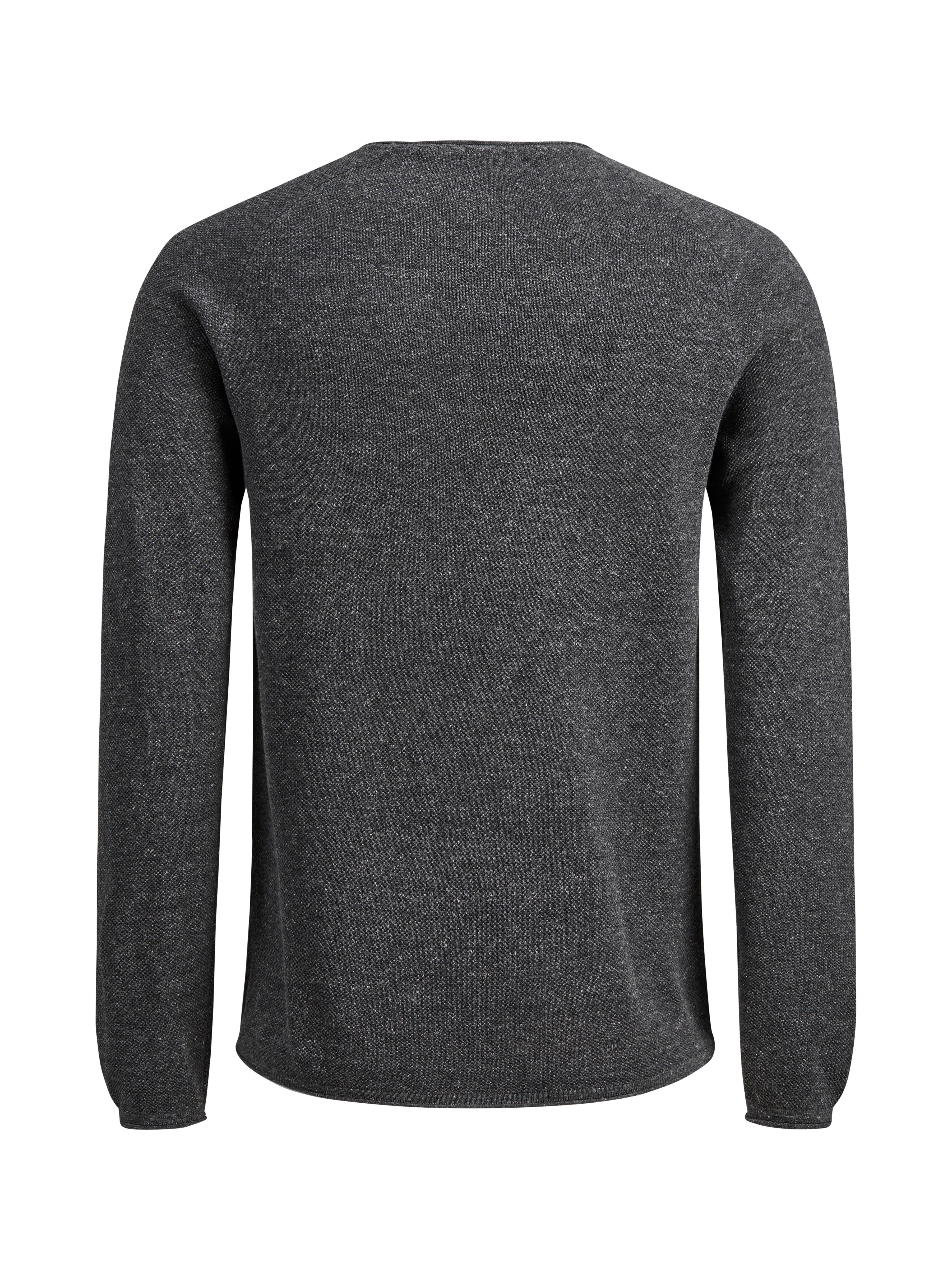Einfarbig Strickpullover mit Rundhals | Dunkelgrau | Jack & Jones® 