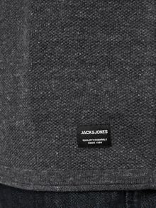Jack & Jones Gładki Sweter z dzianiny z okrągłym dekoltem -Dark Grey Melange - 12157321