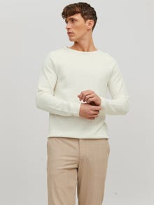 Jack & Jones Vienspalvis Megztinis -Cloud Dancer - 12157321