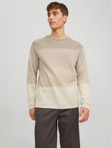 Jack & Jones Vienspalvis Megztinis -Oatmeal - 12157321