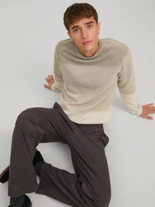 Jack & Jones Vienspalvis Megztinis -Oatmeal - 12157321