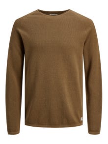 Jack & Jones Plain Knitted pullover -Otter - 12157321