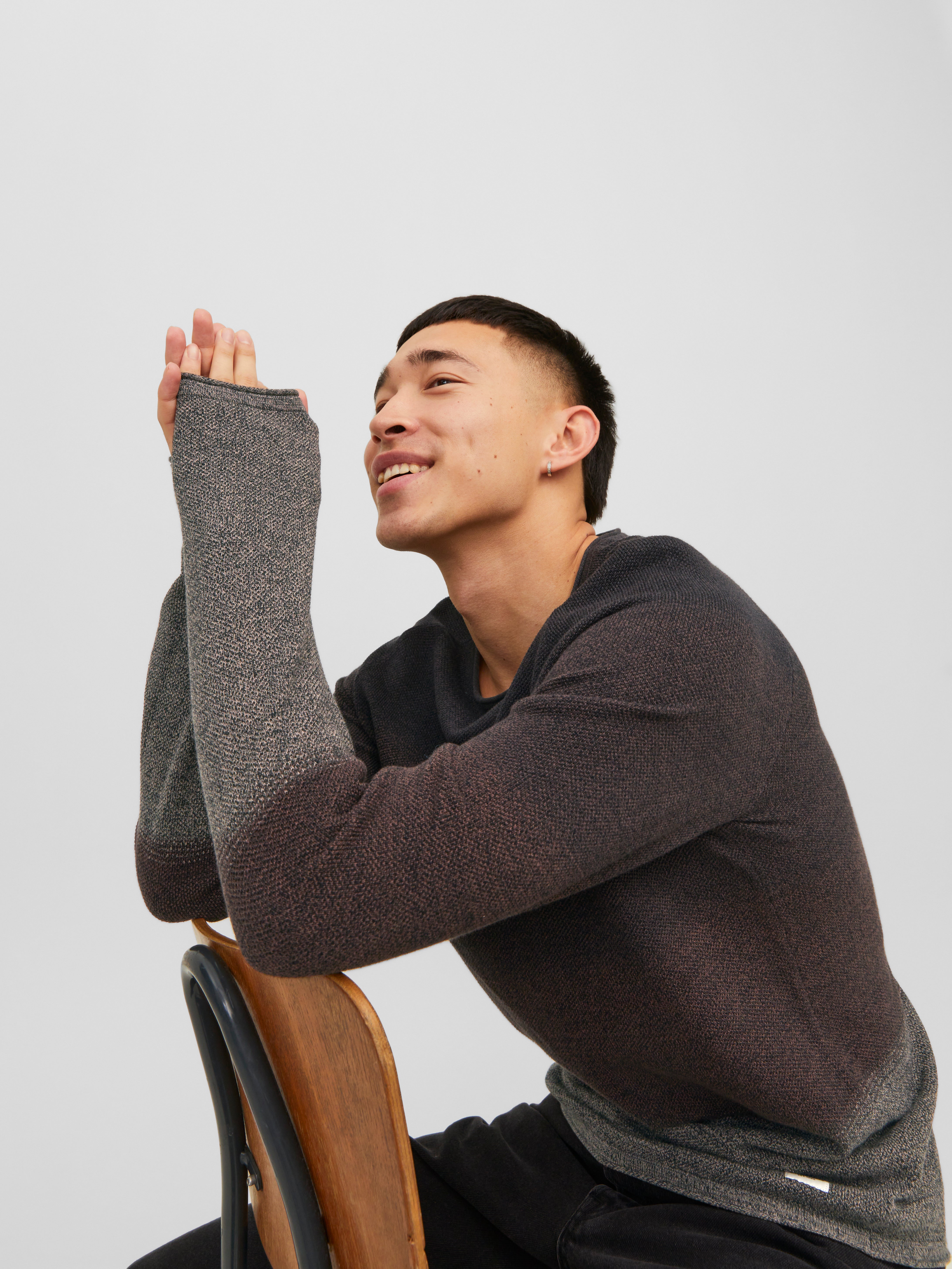 Jack & Jones Plain Crew Neck Jumper - 12157321