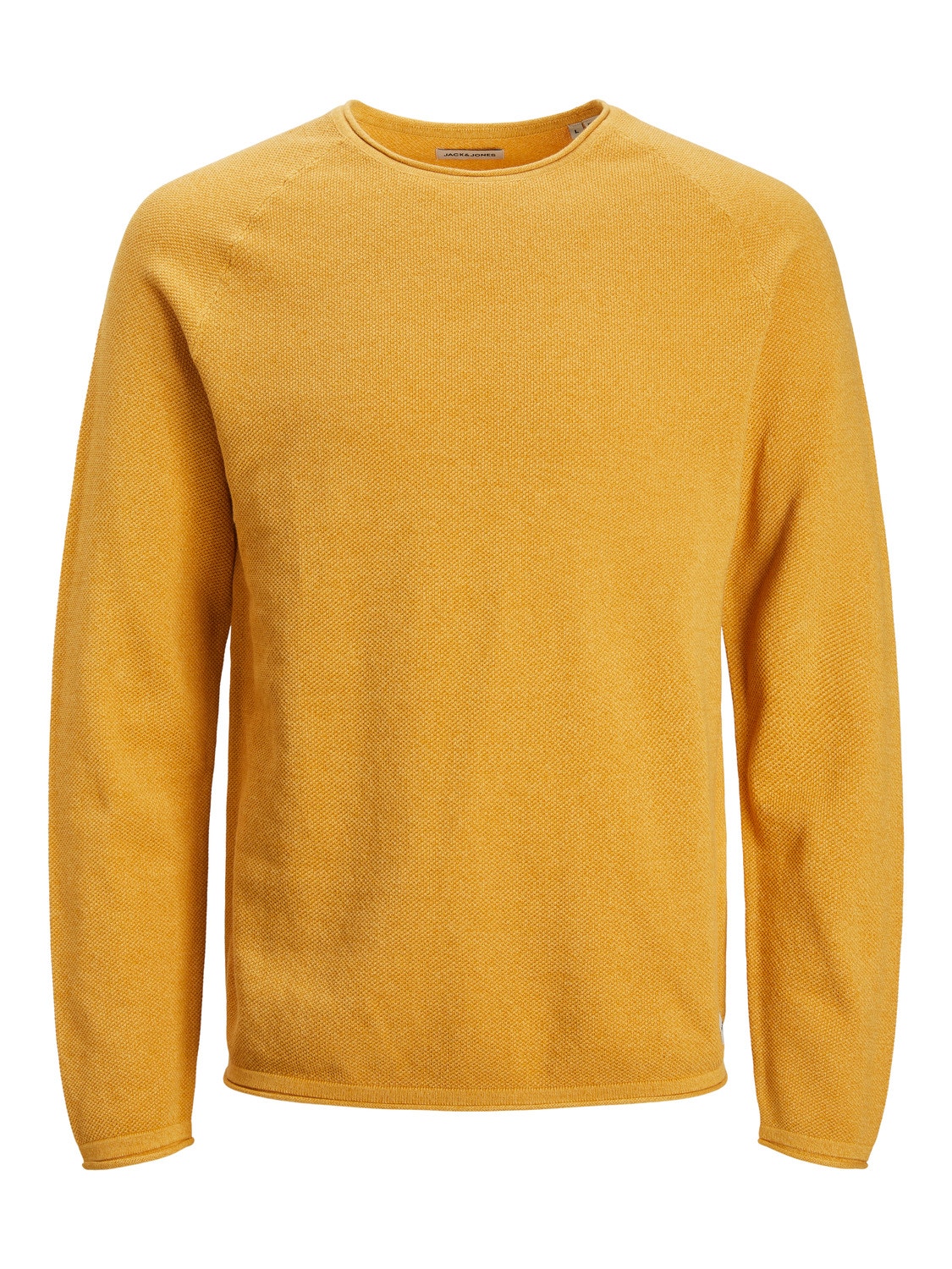 Jack & Jones Ühevärviline Meeskonnakaelusega džemper -Honey Gold - 12157321