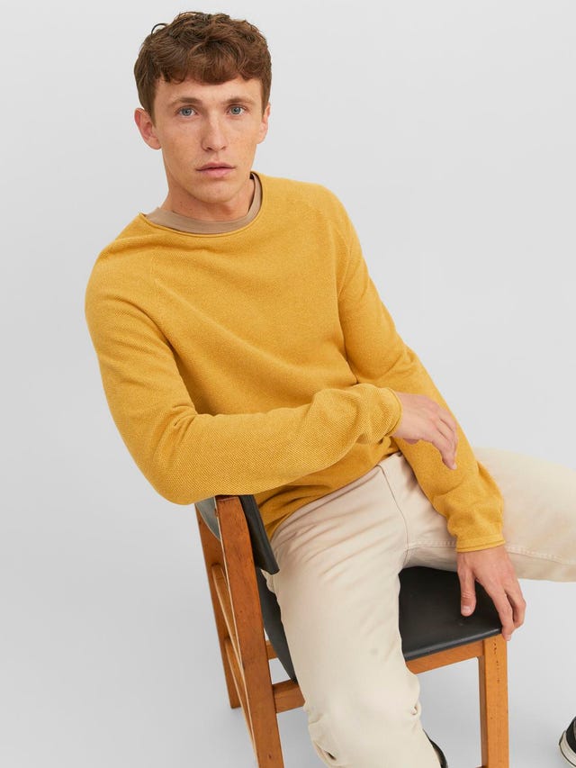 Jack & Jones Plain Crew Neck Jumper - 12157321