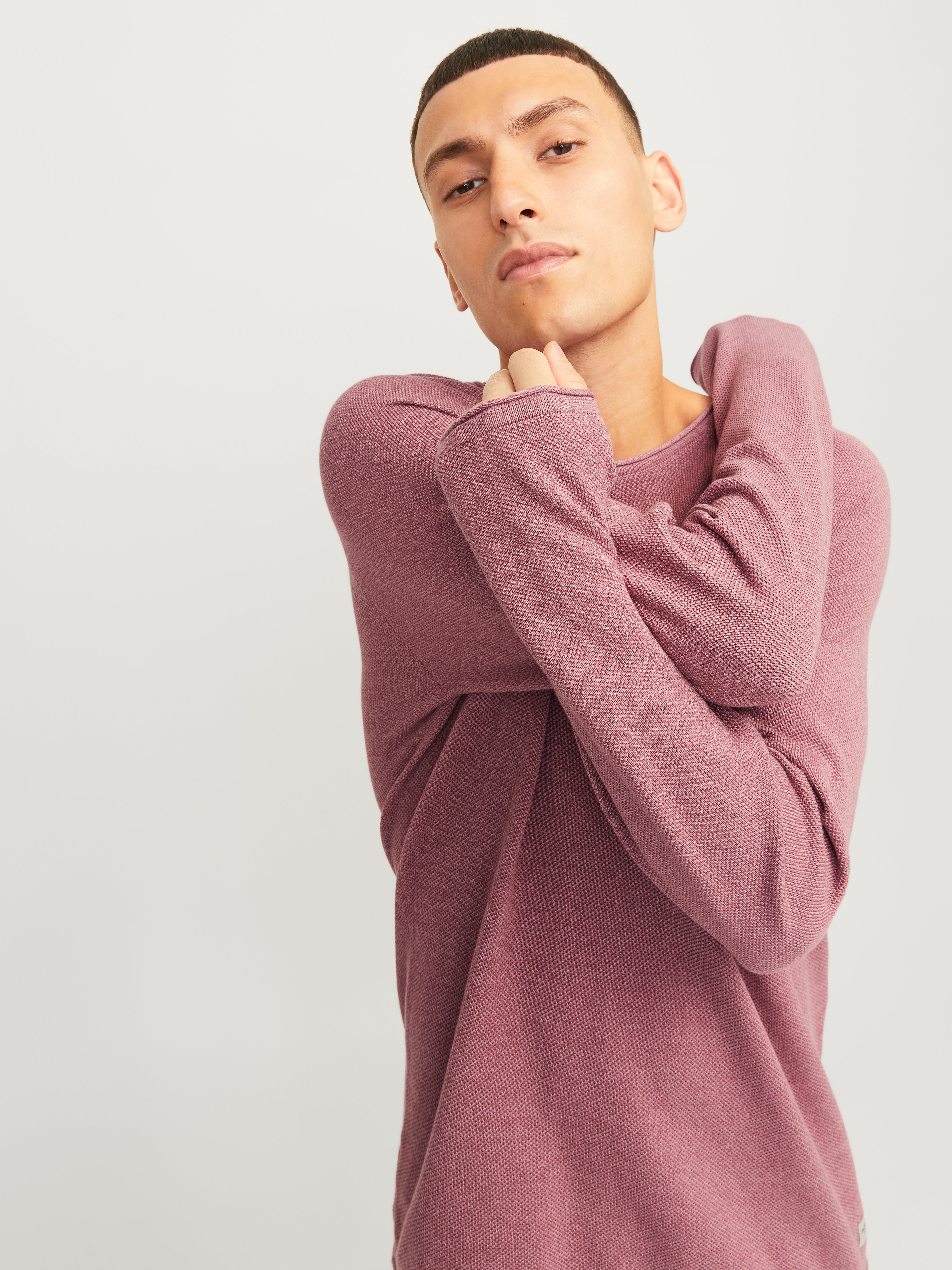 Jack & Jones Plain Crew Neck Jumper - 12157321