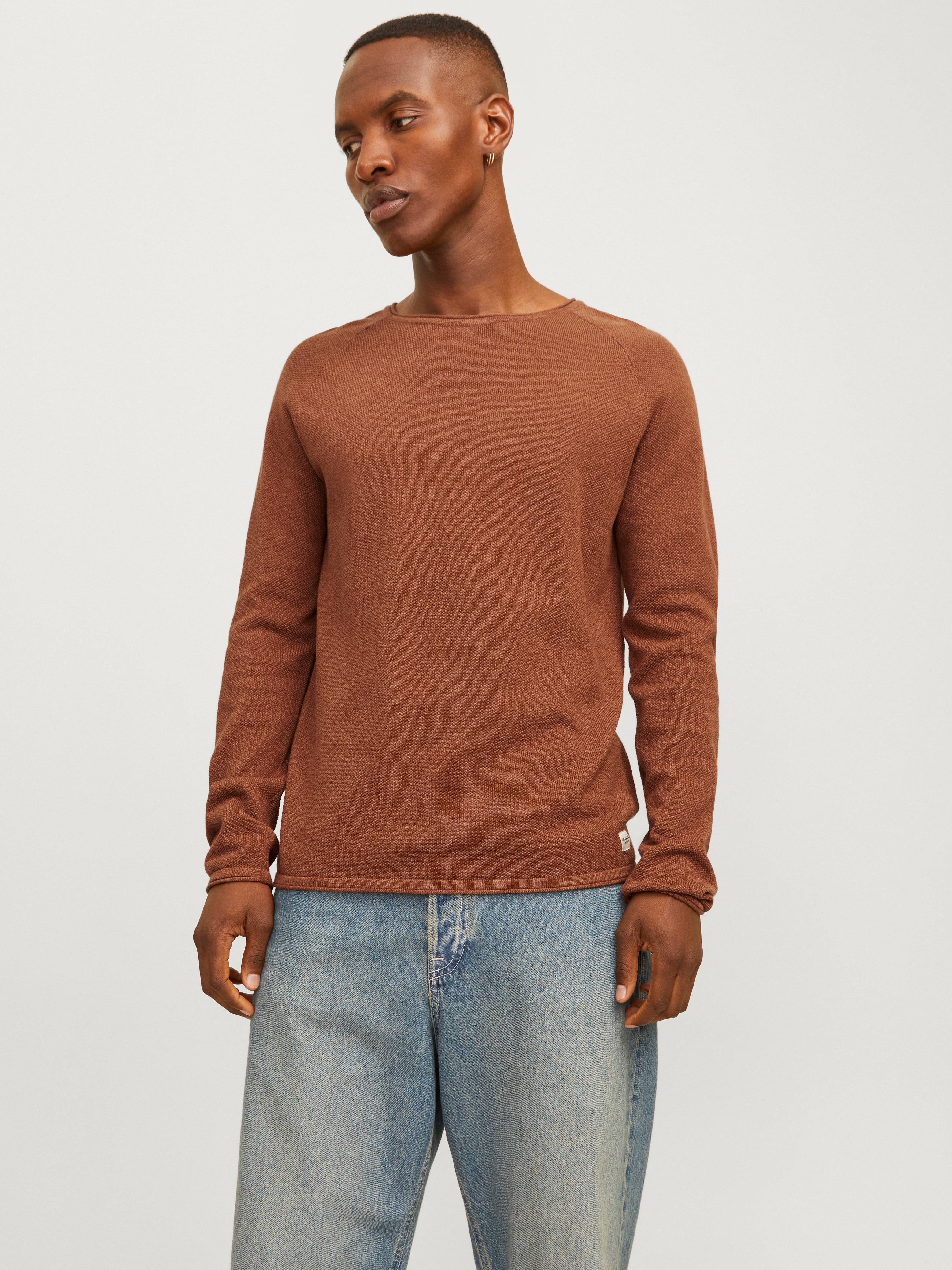 Plain orange sweater best sale